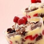 Receta para Enloquecer a Cualquiera: Trifle de Brownie con Frambuesas
