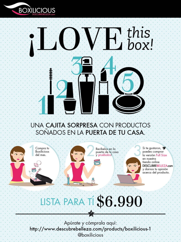 Read more about the article ¡¡Concurso muy Femenino!! Gana una Boxilicious: Cajita Sorpresa de Belleza @Boxilicious