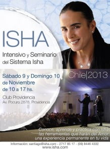 Read more about the article ¿Conoces a Isha? ¿Sabes quién es? Estará en Chile el 9 y 10 de noviembre