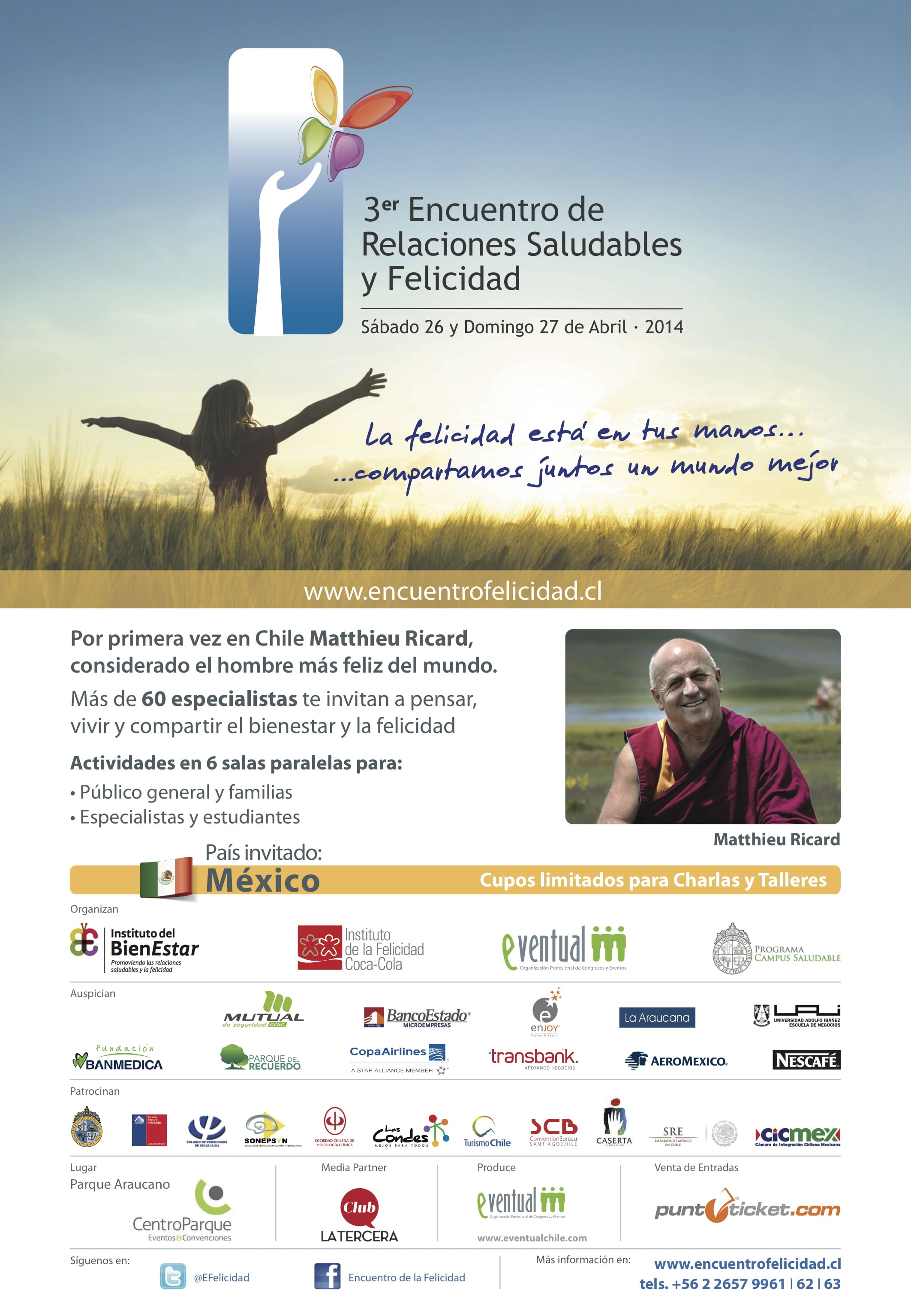 You are currently viewing ¡Están Todos invitados al III Encuentro de Relaciones Saludables y Felicidad!! @EFelicidad