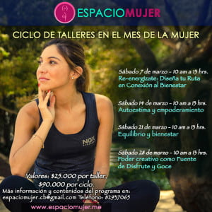 Read more about the article Ciclo de Talleres para celebrar el mes de la Mujer con @espaciomujercb
