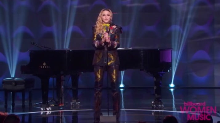 Read more about the article Potente discurso de Madonna al ganar premio “Mujer del año” de revista Billboard