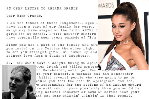 Read more about the article La emotiva carta que este papá le envió a Ariana Grande conmocionó a Internet