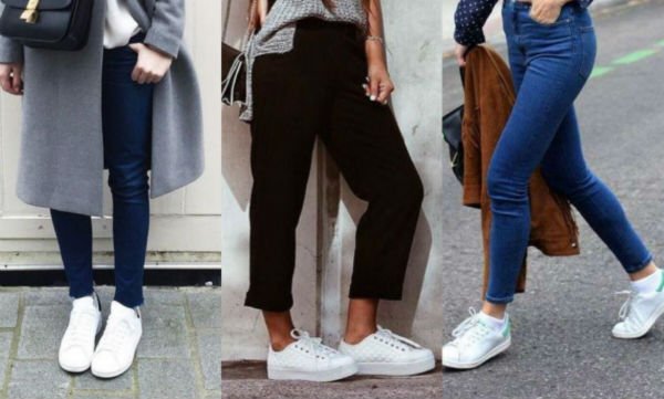Arrastrarse Temprano demanda 31 Looks con zapatillas blancas que vas a querer usar! :Mujer y Punto