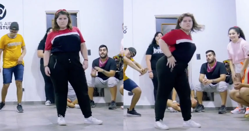 Bailarina se hizo viral por dar una lección de confianza y actitud