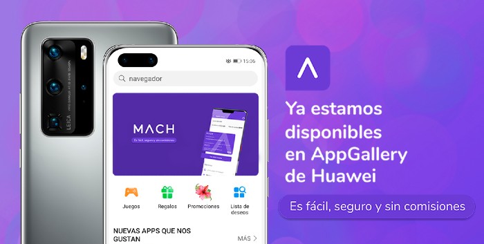 Read more about the article MACH, la tarjeta prepago virtual, ya está en la AppGallery de Huawei