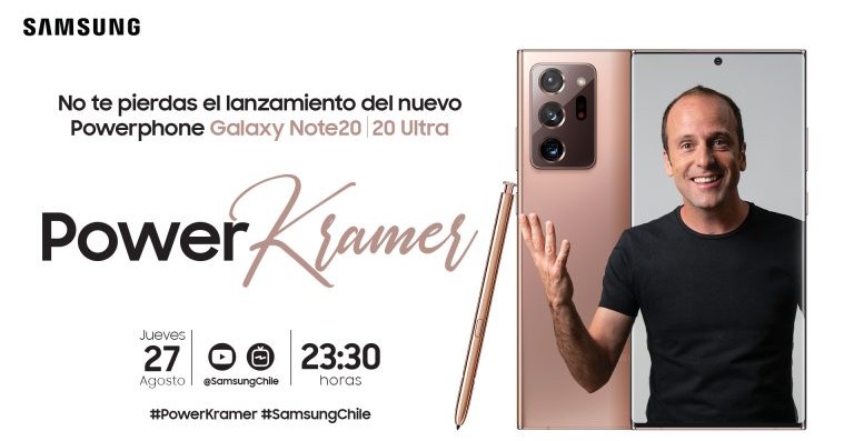 You are currently viewing Stefan Kramer presentará show exclusivo para el lanzamiento en Chile de Galaxy Note20 y Note20 Ultra