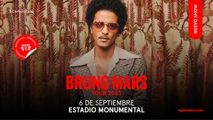 You are currently viewing ¡Bruno Mars regresa a Chile con su tour 2023!